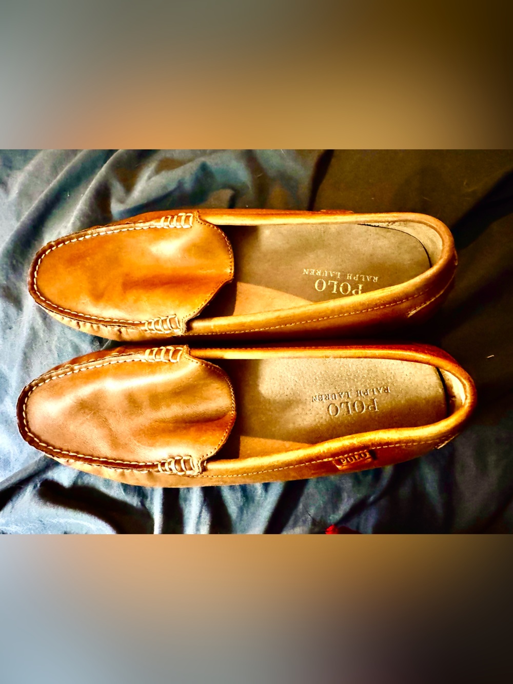 PoloRalph Lauren BrownLeather WoodleyDriver Men’s Slip-Ons Sz.11 D 803641998-004